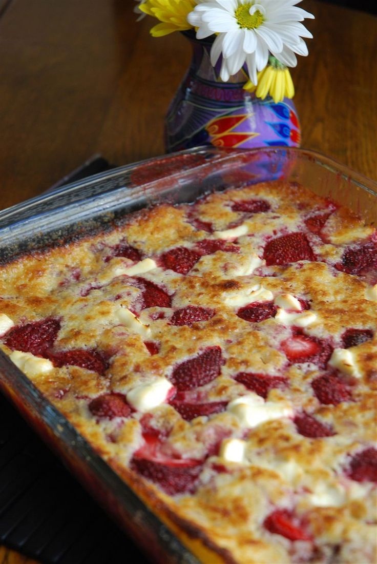 Strawberry-Cream-Cheese-Cobbler