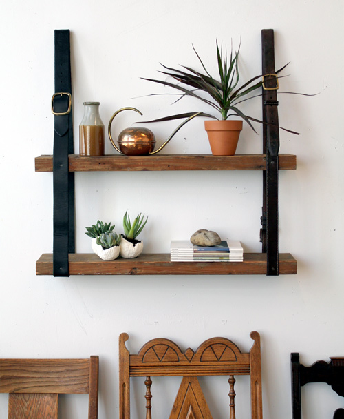 diy-leather-and-wood-shelf diy-leather-and-wood-shelf