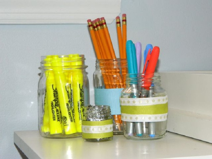 glass-jars-as-pencil-holders