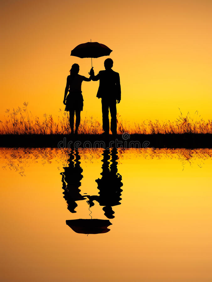 umbrella-sunset-sihouette-