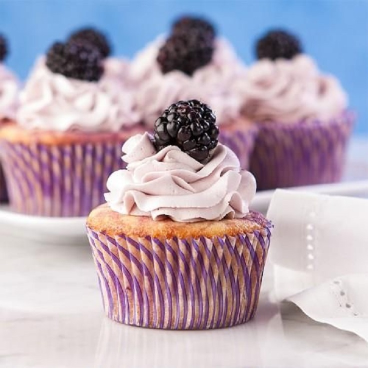 Blackberry-Lemon-Cupcakes