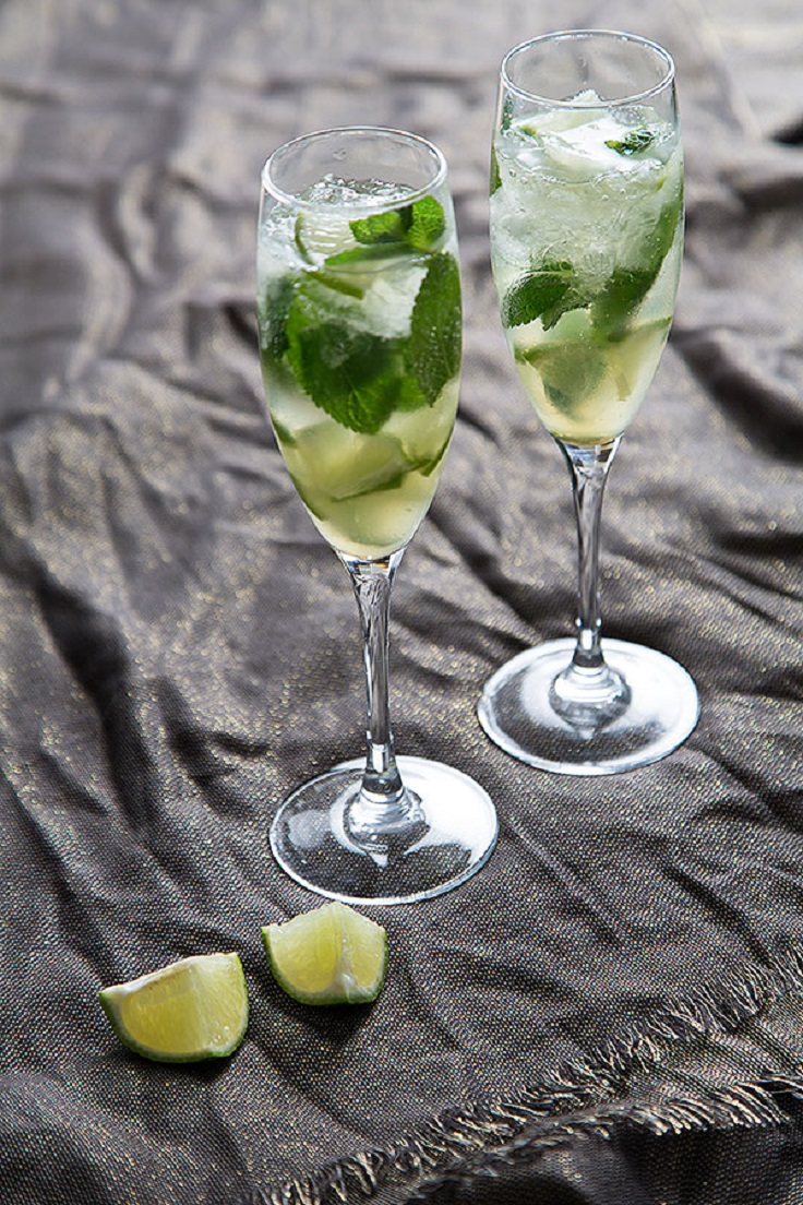 Champagne-Mojitos