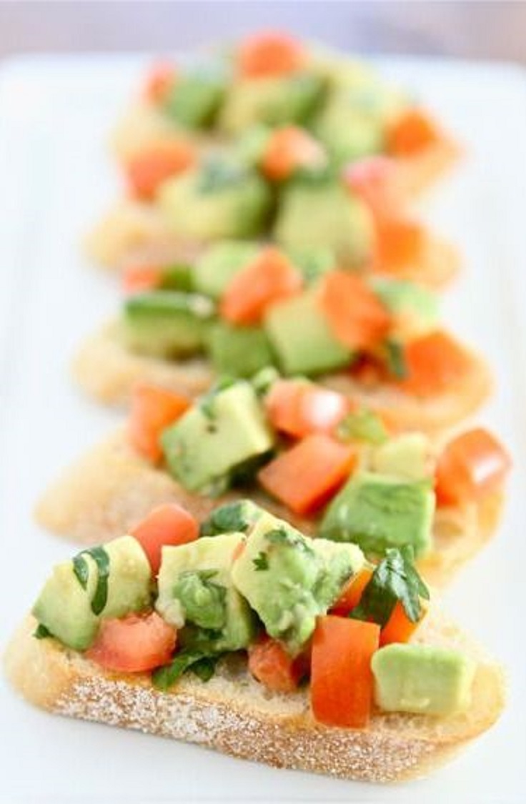 Guacamole-Bruschetta