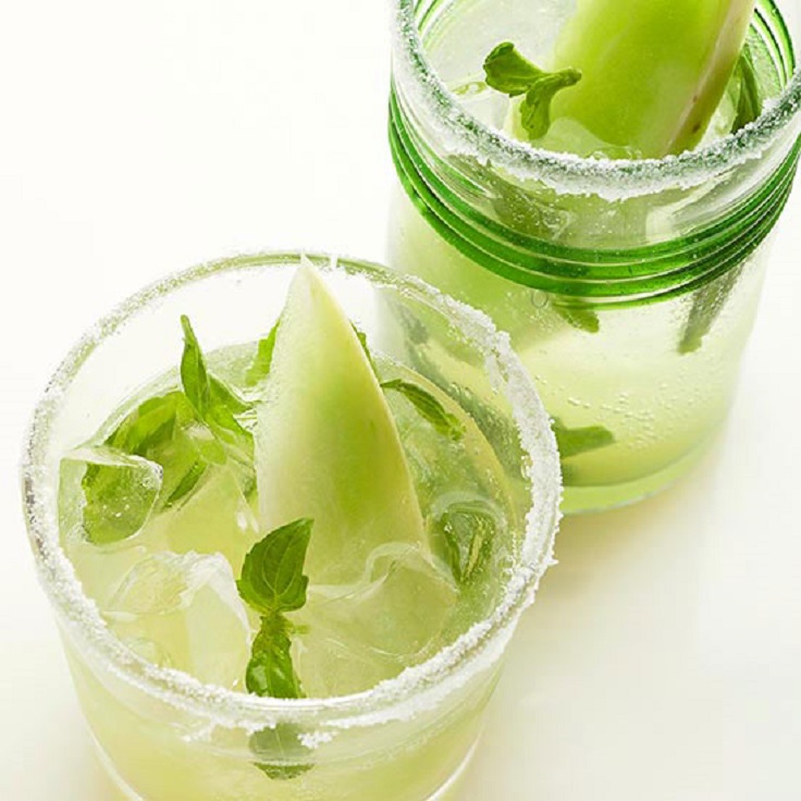 Honeydew-Basil-Nojitos