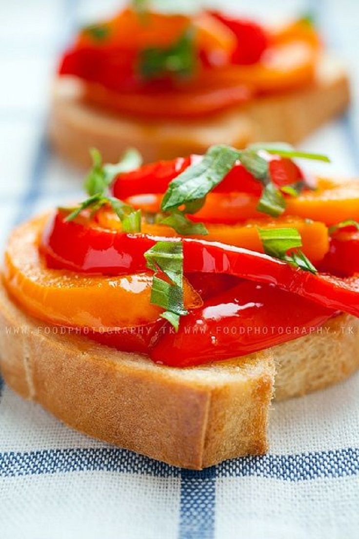 Bruschetta Mit Roter Paprika — Rezepte Suchen