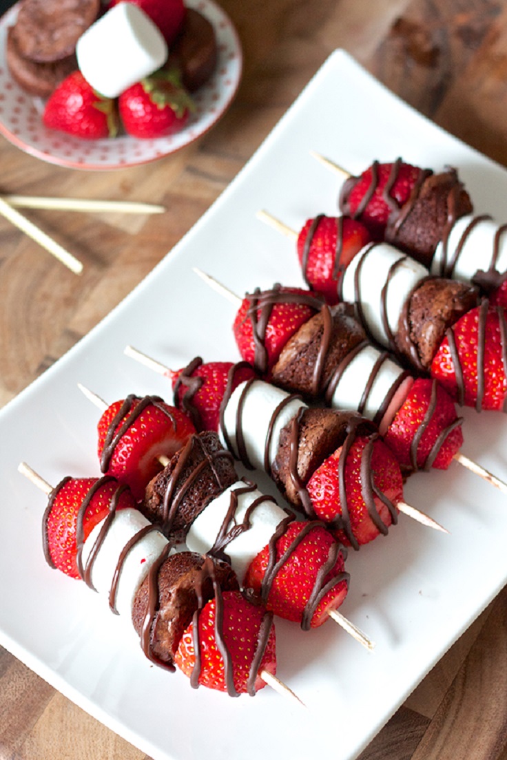 Strawberry-Brownie-Kabobs