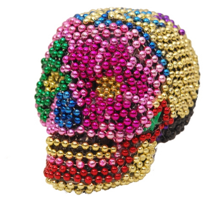 Beaded-Decorative-Skull