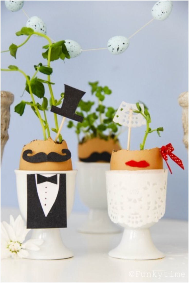 Bride-And-Groom-Eggshell-Planter