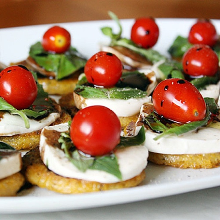 Caprese-Polenta-Bites