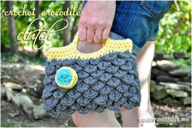 Crochet-Crocodile-Clutch-Purse