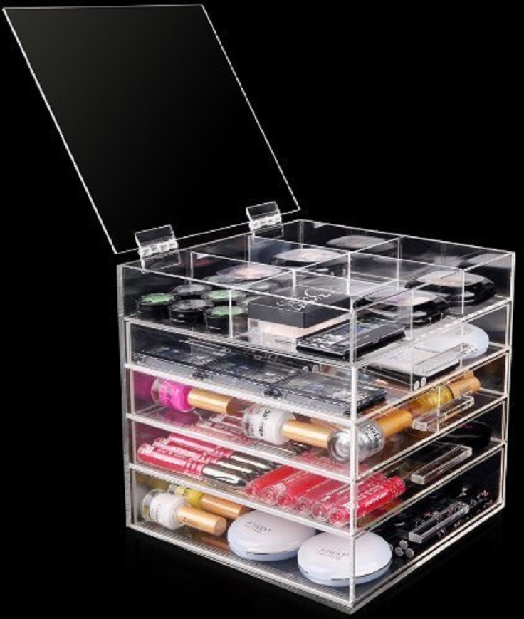 High-Quality-Fashional-5-Drawer-Clear-Acrylic-Cosmestic-Organizer-Makeup-Home