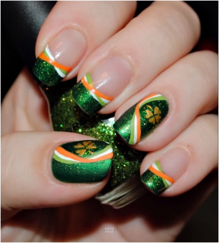 Top 10 Lucky Shamrock Nail Art Tutorial For St. Patrick's Day - Top