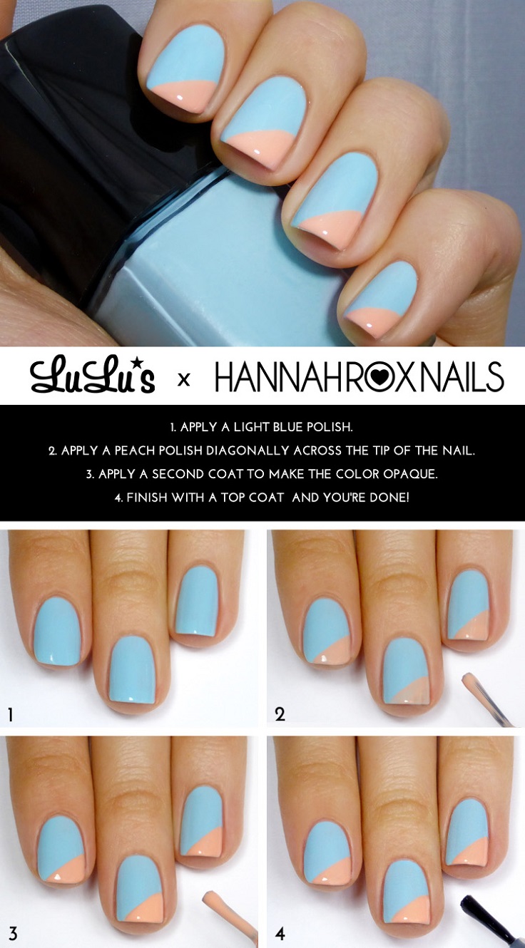 Light-Blue-and-Peach-Angled-Tip-Mani-Tutorial