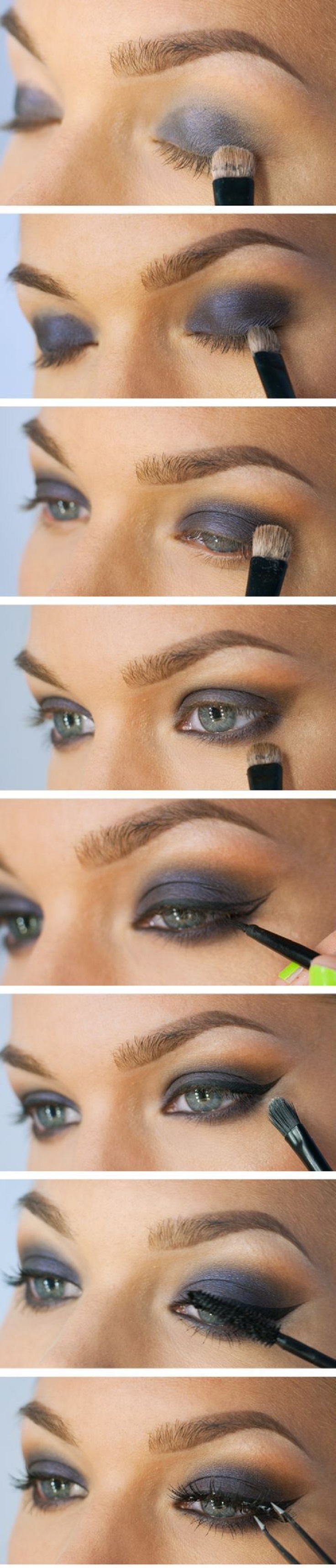 Makeup-Tutorial-for-Grey-Eye-Shadow