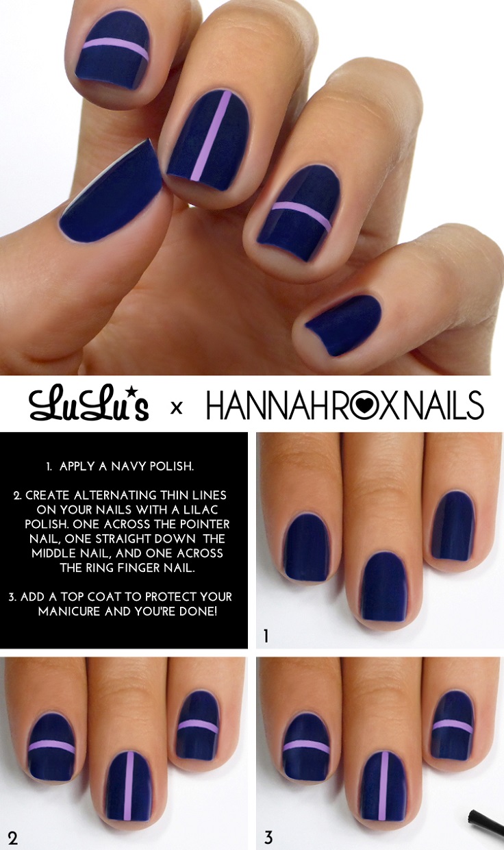 Navy-Blue-and-Lilac-Striped-Mani-Tutorial