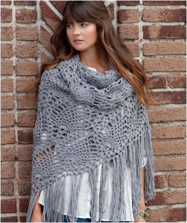 Top 10 Patterns For Cozy Knitted Or Crocheted Summer Shawls | Top Inspired