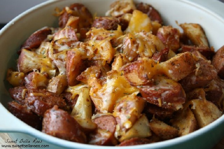 Spicy-Sausage-Potato-Bake