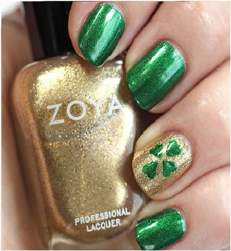 Top 10 Lucky Shamrock Nail Art Tutorial For St. Patrick's Day | Top Inspired