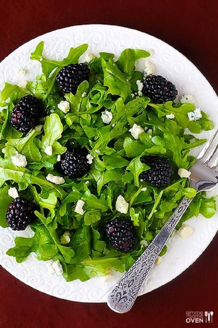 Blackberry Arugula Salad with Citrus Vinaigrette