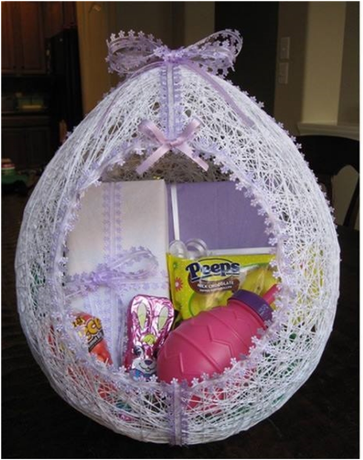 Egg-Shaped-Easter-String-Basket