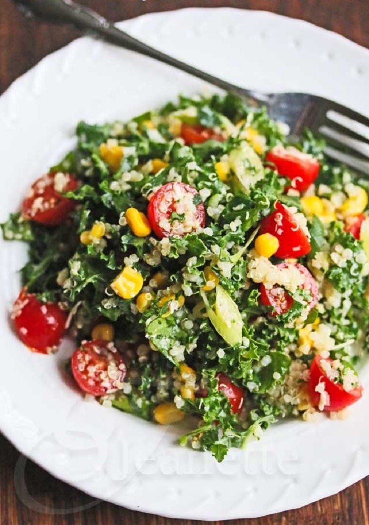 Quinoa-Kale-Tomato-Corn-Salad