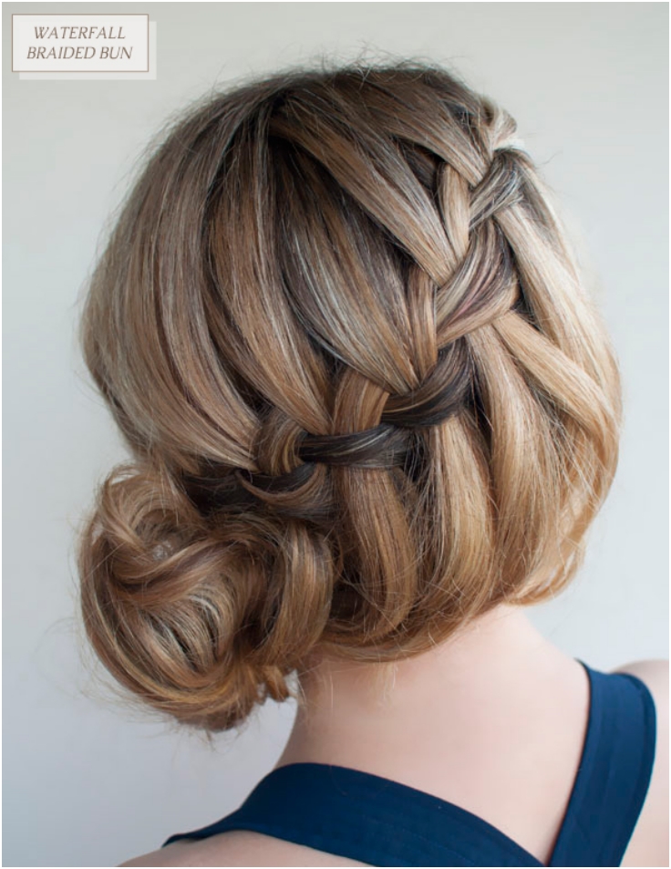 Waterfall-Braided-Bun