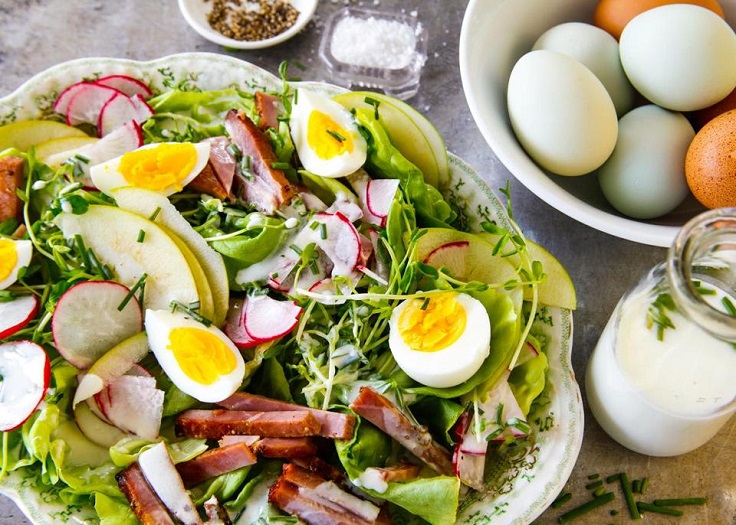 ham-and-egg-salad-with-creamy-dressing