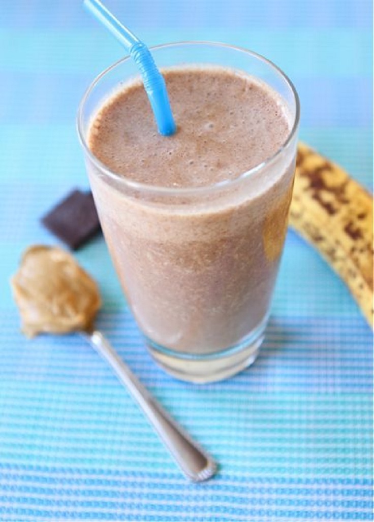 Chocolate-Peanut-Butter-and-Banana-Smoothie