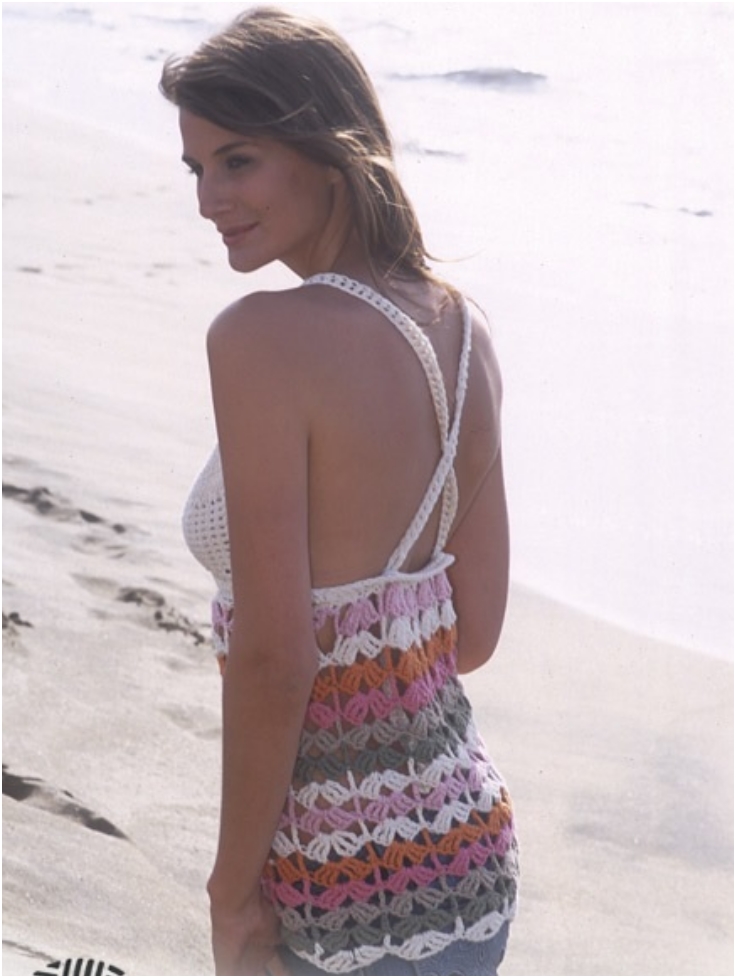 Crochet-Top-With-Stripes