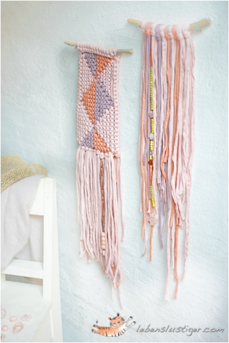 Knitted-Tapestry-With-Fabric-Yarn