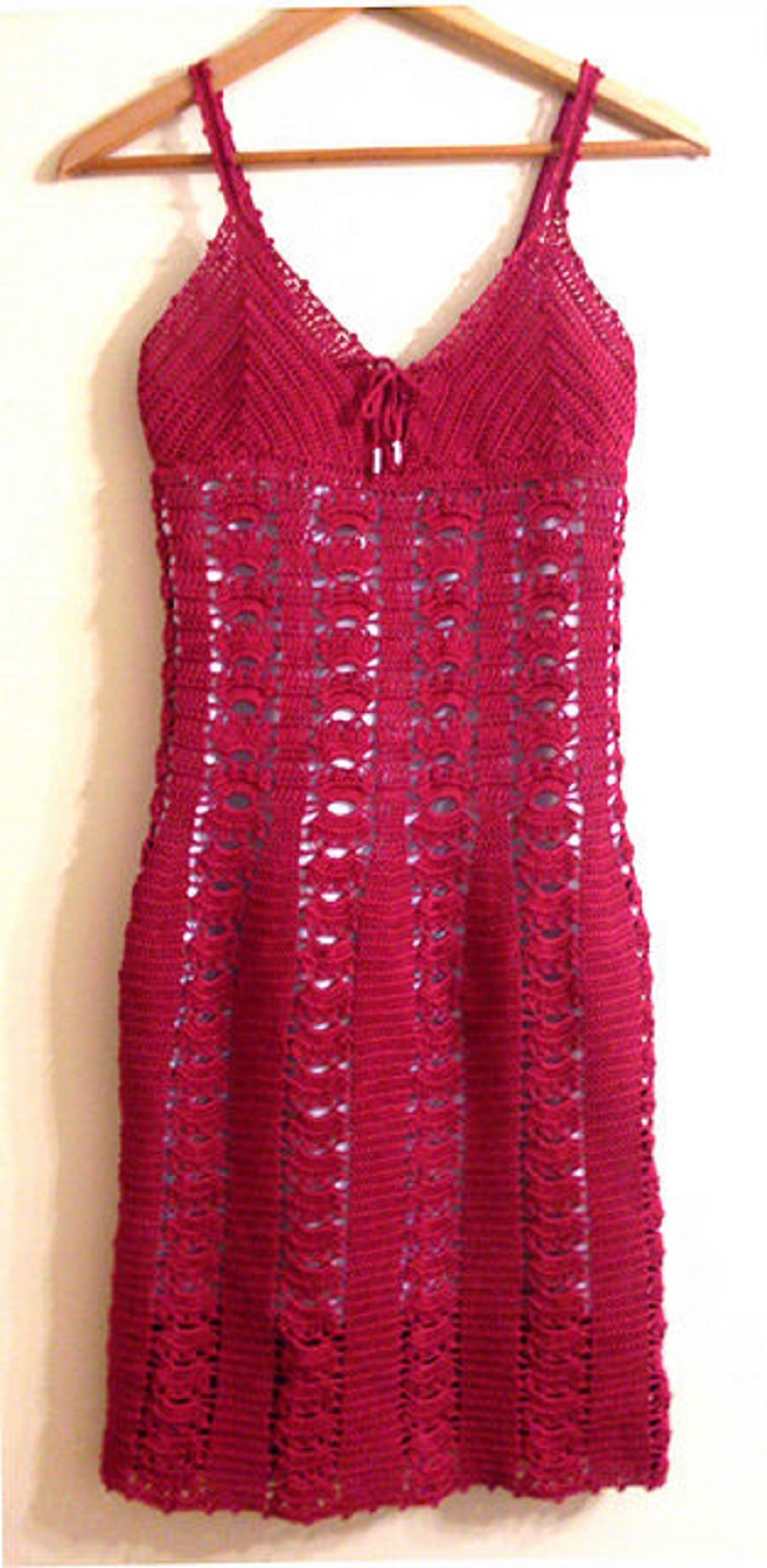 Red-Cotton-Crochet-Dress