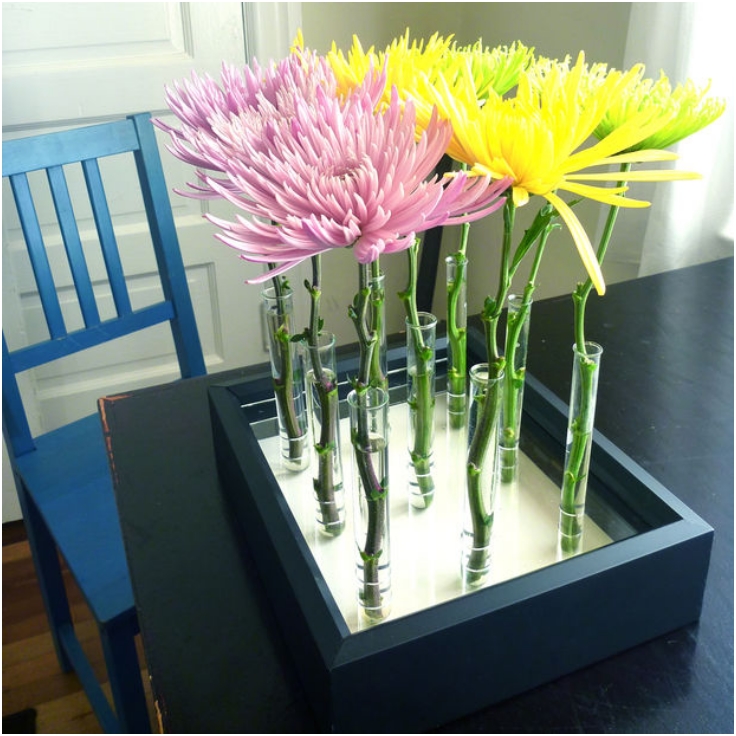 Test-Tube-And-Box-Frame-Vase