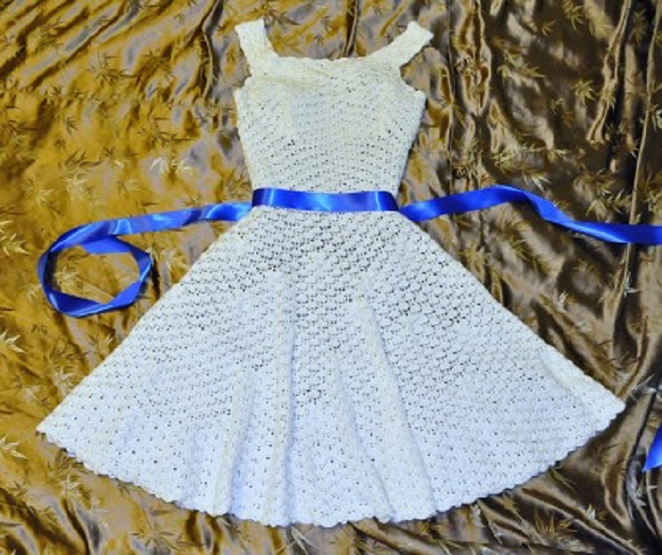 Vintage-1950′s-Crochet-Dress-Pattern