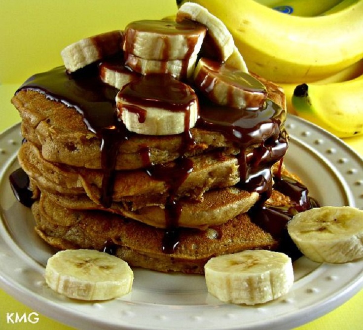Banana-Bread-Pancakes-with-Nutella-Maple-Syrup