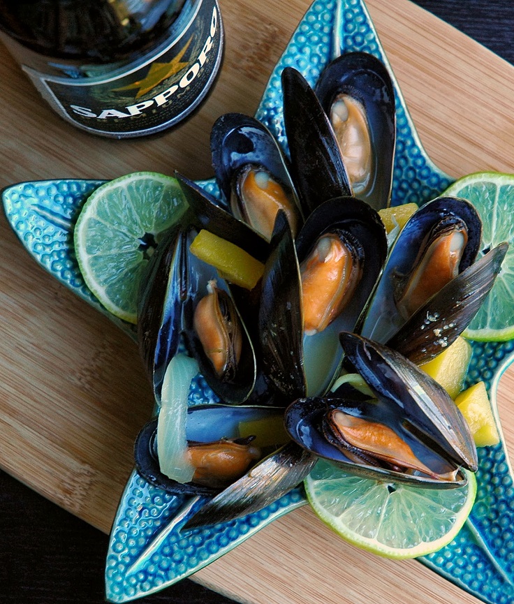 Beer-Steamed-Mussels