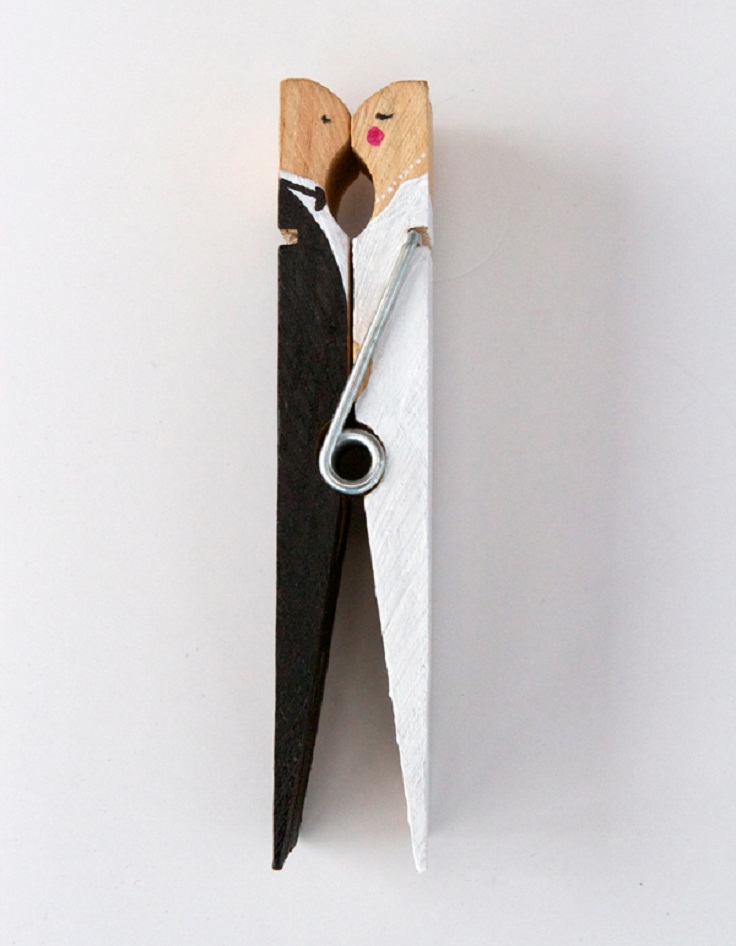 Clothespin-Wedding-Cake-Toppers