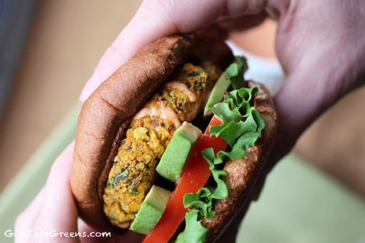 Chickpea-Sweet-Potato-Quinoa-Burger