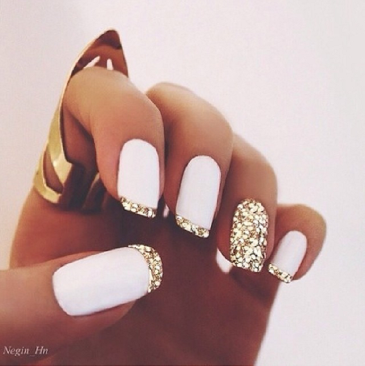 Top 10 Simple Ways to Spice Up White Nails | Top Inspired