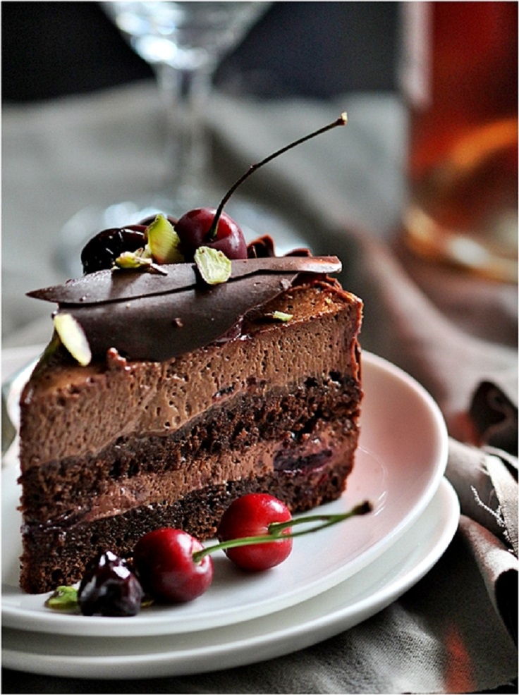 Dark-Chocolate-Cherry-Mousse-Cake