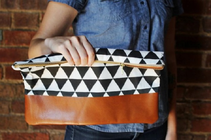 Leather-Bottom-Clutch