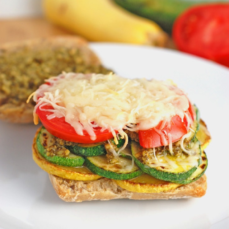 Parmesan-Pesto-Veggie-Sandwich