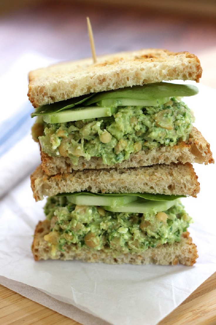 Smashed-Chickpea-Avocado-Sandwich