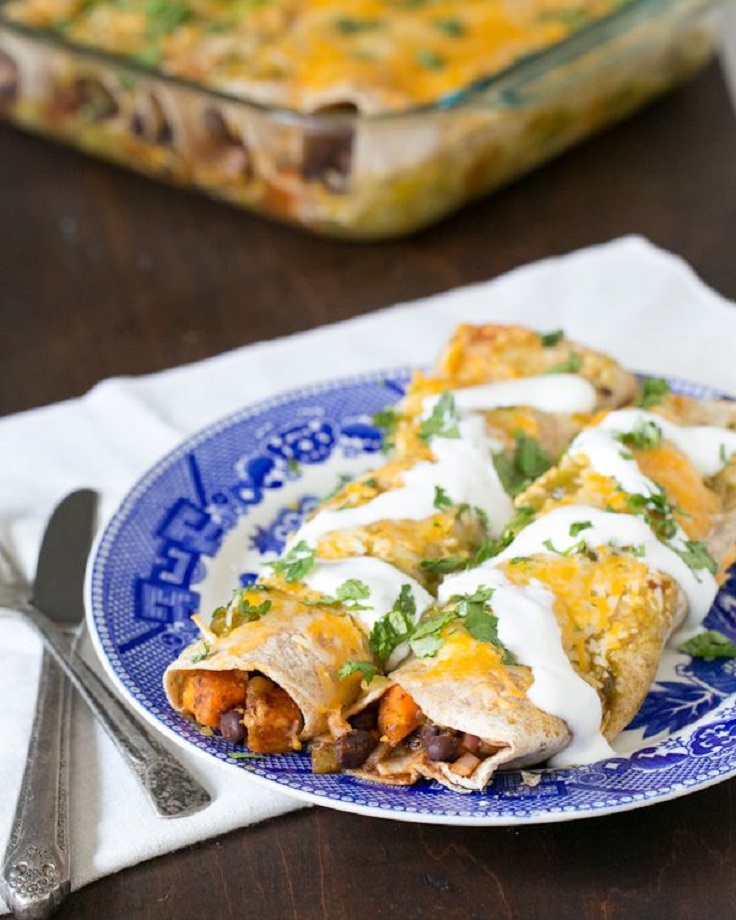 Sweet-Potato-and-Black-Bean-Enchiladas