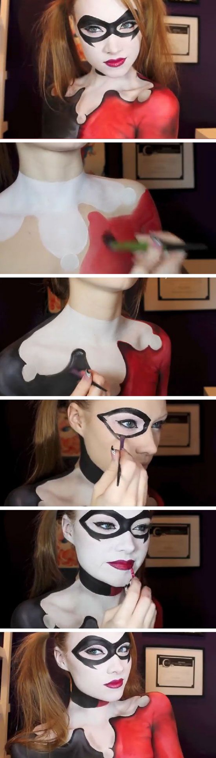Harley-Quinn-makeup