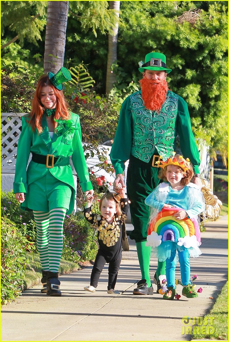 alyson-hannigan-family-leprechaun-halloween-costume