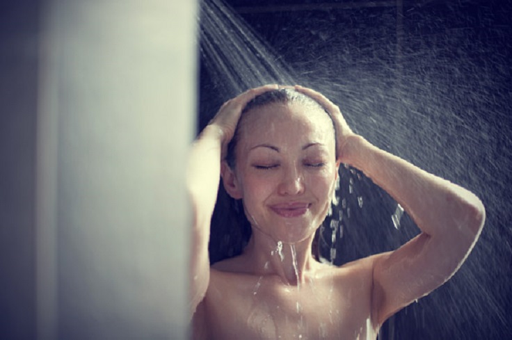 plucking after shower