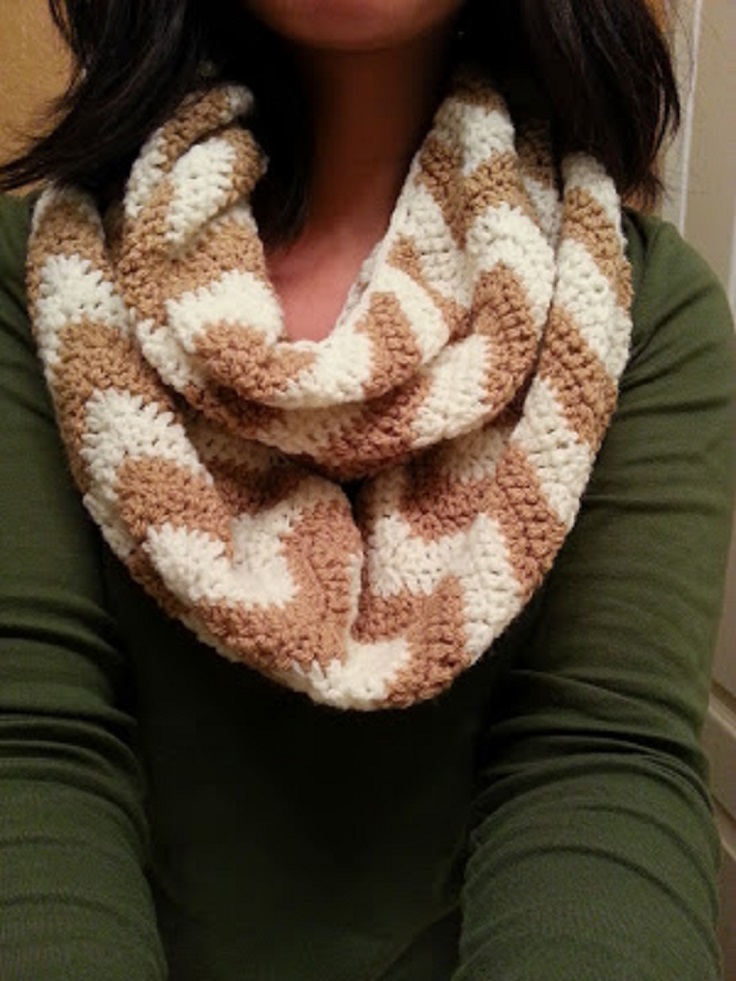 Chevron-Infinity-Scarf-Pattern