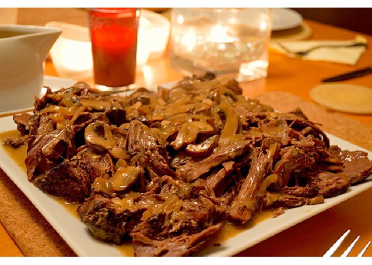 Roast-Beef-with-Mushroom-Sauce