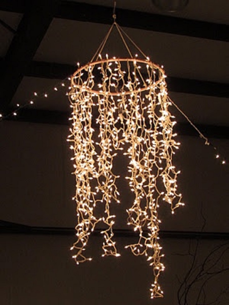 Hula-Hoop-Chandelier