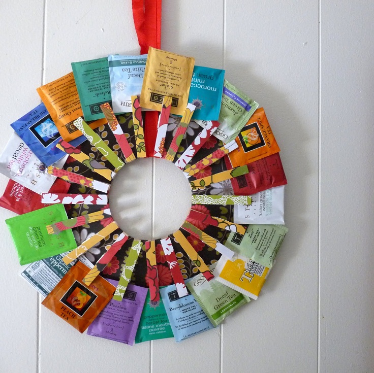 Make-a-wreath-out-of-tea-bags